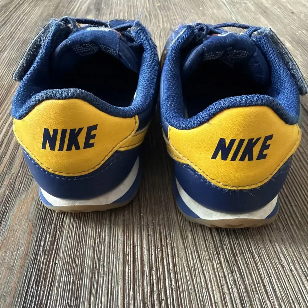 Nike Cortez GS Youth Shoes Midnight Navy Gold Gum DM0951-401 Size 12C
